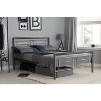 Birlea Montana Chrome Bed, Double