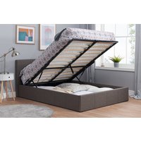 Birlea Berlin Grey Fabric Ottoman Bed, Double