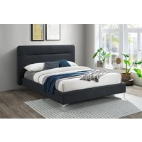 Birlea Finn Black Fabric Bed, King Size