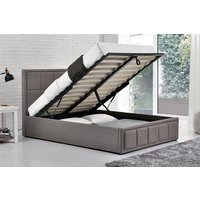 Birlea Hannover Grey Fabric Ottoman Bed, Small Double