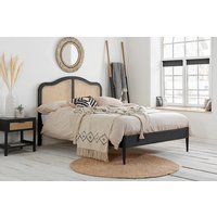 Birlea Leonie Rattan Black Bed, Double