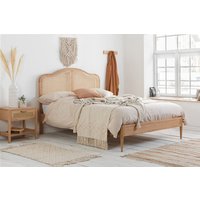 Birlea Leonie Rattan Oak Bed, Double