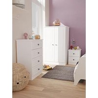 Swift Teddy Kids Ready Assembled Bedroom Package - Wardrobe, Bedside Table &Amp; 4 Drawer Chest