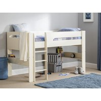 Julian Bowen Pluto Midsleeper Single Stone White Mid Sleeper