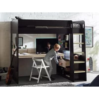 Julian Bowen Blaze 3ft Single Black and Light Oak Wooden Gaming Bed