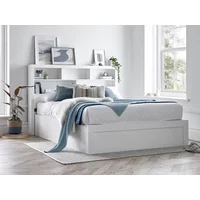 Bedmaster Arizona White Wooden Ottoman Bed Frame - 5ft King Size