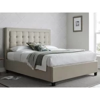 Bedmaster Brandon Oatmeal Fabric Ottoman Bed Frame - 5ft King Size