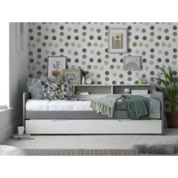 Bedmaster Tyler Grey and White Wooden Guest Bed Frame - 3ft Single