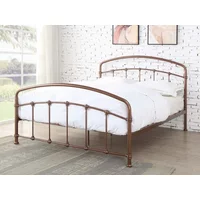 Flintshire Mostyn Shining Rose Metal Bed Frame - 5ft King Size
