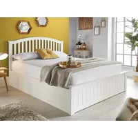 Bedmaster Grayson White Wooden Ottoman Bed Frame - 4ft Small Double