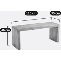 Malio Solid Pine Bench