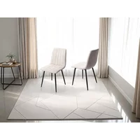 Core Aspen Straight Stitch Set of 2 Natural Cord Fabric Dining Chairs