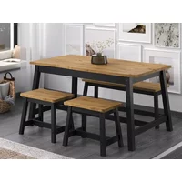 Core Corona Black Edge Large Dining Table