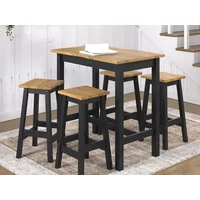Core Corona Black Large Rectangular Dining Set