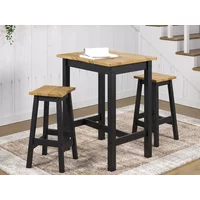 Core Corona Black Small Rectangular Dining Set