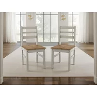 Core Linea Grey Set of 2 Dining Chairs