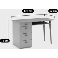 Jimi 4-Drawer Desk