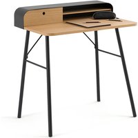 Jimi Oak Veneer & Metal Desk