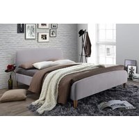 Time Living Geneva Light Grey Bed Frame, Double