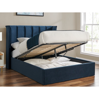 Limelight Polaris Storage King Size Navy Ottoman Bed