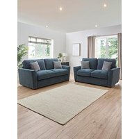 Very Home Lucerne 3 + 2 Seater Fabric Sofa Set (Buy &Amp; Save!) - Made To Order In The Uk