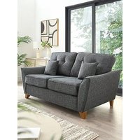 Very Home Halstow 3 Seater Fabric Sofa Bed -Charcoal - Made To Order In The Uk