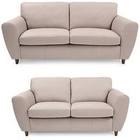 Very Home Shay 3 + 2 Seater Leather Sofa - Fsc&Reg; Certified