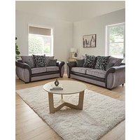 Very Home Narva Fabric/Faux Leather 3 + 2 Seater Sofa Set (Buy &Amp; Save!)
