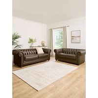 Very Home New Bakerfield 3 + 2 Seater Leather/Faux Leather Sofa Set (Buy &Amp; Save!)