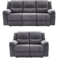 Very Home Albion Fabric 3 + 2 Seater Manual Recliner Sofa
