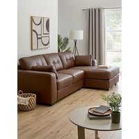 Very Home Arden Italian Leather Right Hand Corner Chaise