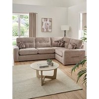 Very Home Melrose Right Hand Fabric Double Arm Corner Group Sofa - Made In The Uk