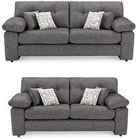 Very Home Megan 3 + 2 Seater Fabric Sofa Set - Made In The Uk
