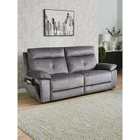 Very Home Ivana 3 Seater Fabric Power Recliner Sofa With Usb Charging And Storage