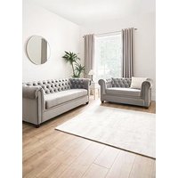 Very Home Chester Fabric 3 Seater + 2 Seater Sofa Set (Buy &Amp; Save!) - Fsc Certified