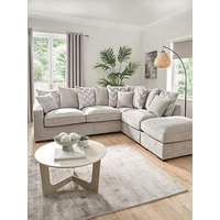 Very Home Jenna Right Hand Scatter Corner Chaise With Footstool - Made To Order In The Uk