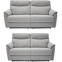 Very Home Linea 3 + 2 Seater Fabric Manual Recliner