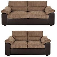 Very Home Armstrong 3 + 2 Seater Sofa Set (Buy &Amp; Save!) - Brown - Fsc&Reg; Certified