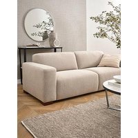 Michelle Keegan Home Cortes 2 Seater Fabric Sofa - Natural