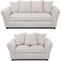 Very Home Dury Chunky Weave Scatter 3 + 2 Seater Sofa - Natural (Buy &Amp; Save!) - Fsc&Reg; Certified