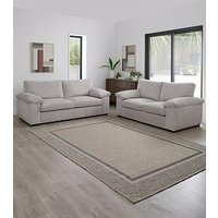 Very Home Amalfi Standard Back Fabric 3 + 2 Seater Sofa Set - Silver (Buy &Amp; Save!) - Fsc&Reg; Certified
