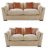 Very Home Lexington 3 + 2 Seater Fabric Sofa Set (Buy &Amp; Save!) - Made To Order In The Uk