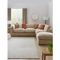 Very Home Lexington Right Hand Corner Chaise With Footstool - Made To Order In The Uk