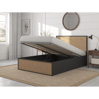 Snuggle Beds Raphael Black Ottoman Bed King Size Ottoman Bed