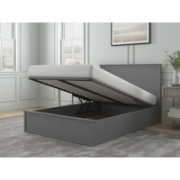 Snuggle Beds Charles Ottoman Bed Double Dark Grey Ottoman Bed