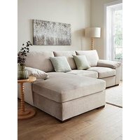Very Home Eliza Left Hand 3 Seater Fabric Chaise Sofa - Fsc&Reg; Certified