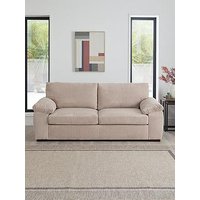 Very Home Amalfi Standard Back 3 Seater Fabric Sofa - Cream - Fsc&Reg; Certified