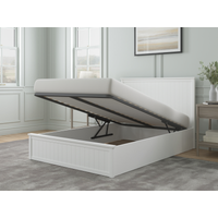 Snuggle Beds Charles Ottoman Bed King Size White Ottoman Bed