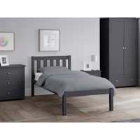Julian Bowen Luna Bed Single Anthracite Wooden Bed