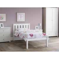 Julian Bowen Luna Bed Single Surf White Wooden Bed